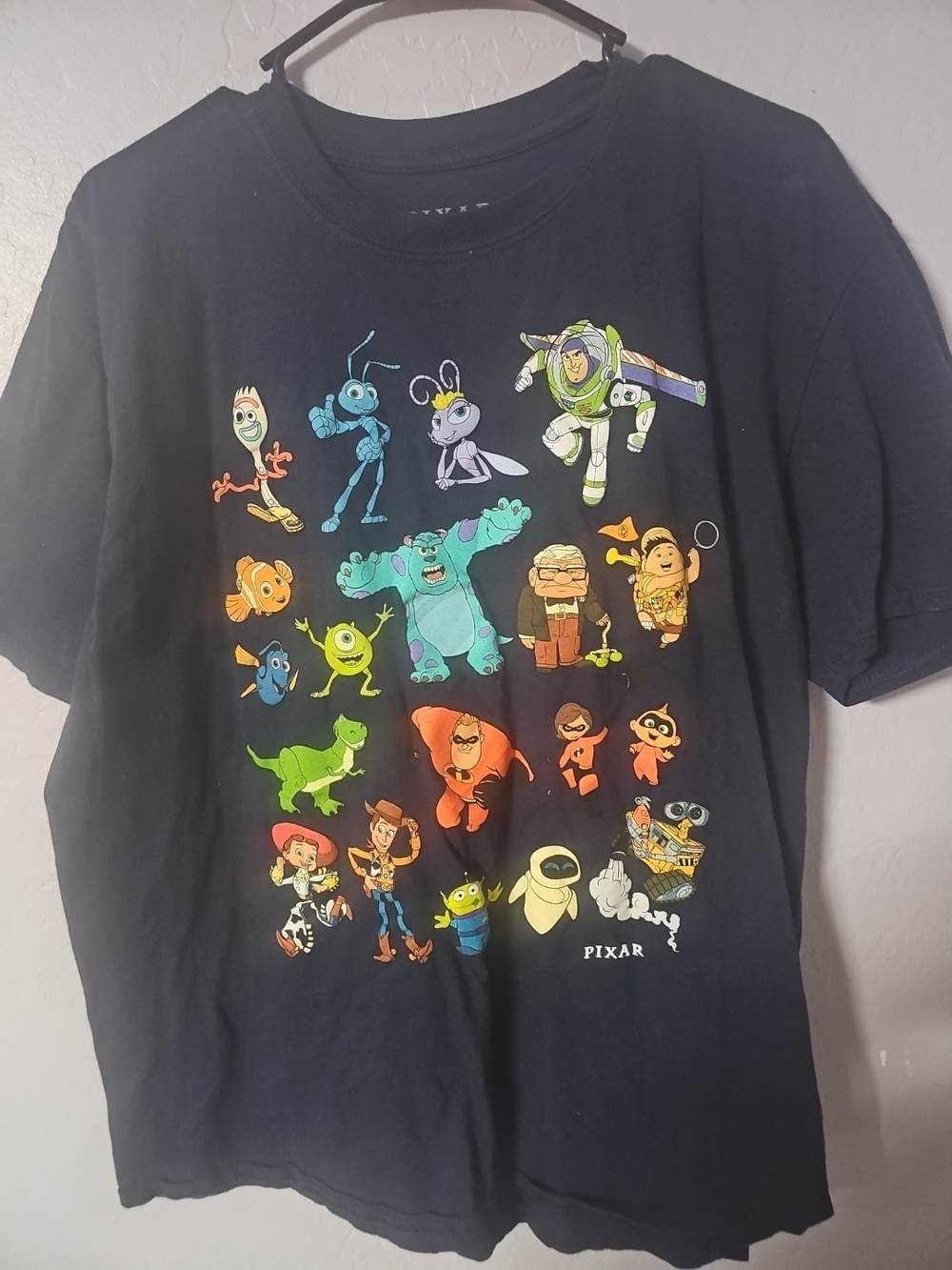 Pixar Characters Men's Short-Sleeve Graphic Tee - Black